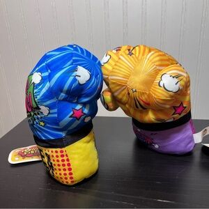Dave & Buster’s Power Fists Plush Kid’s Boxing Gloves Set - Comic Pop Art